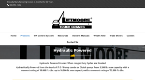 Liftmoore - Hydraulic Powered Cranes
