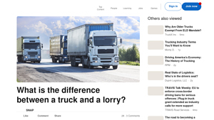 LinkedIn - Truck vs. Lorry: Understanding the Terms