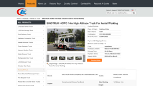 CLW - SINOTRUK HOWO 14m High Altitude Truck