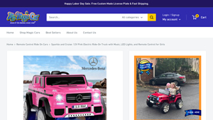 Magic Cars - Sparkle and Cruise 12V Pink Electric Ride-On Truck