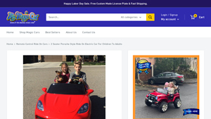Magic Cars - Porsche Style Ride On Electric Car