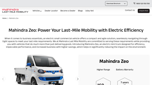 Mahindra - Mahindra Zeo Electric Mini Truck