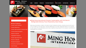 Ming Hong International - Solar-Powered Refrigerated Delivery Truck