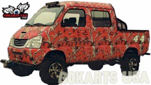 A stock image illustrating mini truck 4x4 concepts