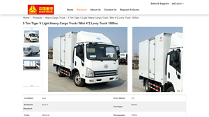 FAW - 5 Ton Tiger V Light Heavy Cargo Truck