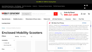 Mobility Department - GIO Enclosed Mobility Scooter
