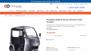 Pushpak Motors - Pushpak 7000 Electric Trike Scooter