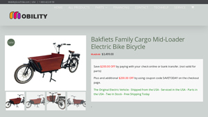 Mobility Scootrike - Bakfiets Family Cargo Mid-Loader Electric Bike