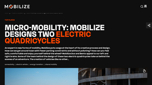 Mobilize - Duo and Bento Electric Quadricycles