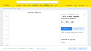 MercadoLibre - Trimoto Eléctrica 10000 W