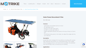 Motrike - Solar Power Recumbent Trike