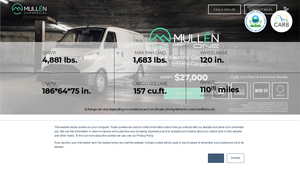 Mullen - ONE 2024MY All Electric Cargo Van
