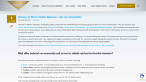 National Material - Electric Vehicle Construction Materials