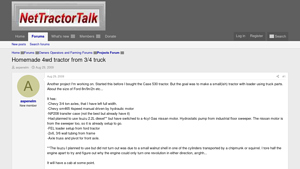 Net Tractor Talk - Homemade 4WD Tractor