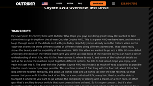Outrider - Coyote 4WD