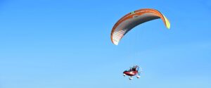 A stock image illustrating paramotor paragliding trike concepts