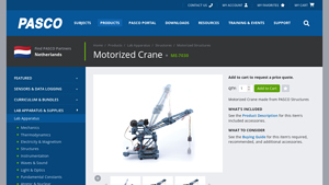 Pasco - Motorized Crane ME-7030