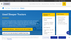 Penske - Used Sleeper Trucks