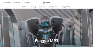 Piaggio - MP3 Three-Wheeled Scooter