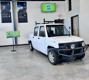 A stock image illustrating pickman electric truck concepts