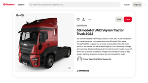 JMC - 3D Veyron Tractor Truck Model