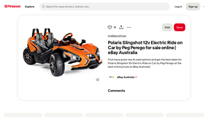 Peg Perego - Polaris Slingshot 12v Electric Ride On Car