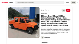 Chinese Brand - Mini Electric Pickup Truck