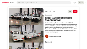 EEC - Electric L7e Mini Pickup Truck