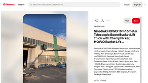 Sinotruk - 16m Telescopic Boom Bucket Lift Truck