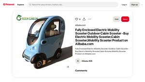 Pinterest - Fully Enclosed Electric Mobility Scooter