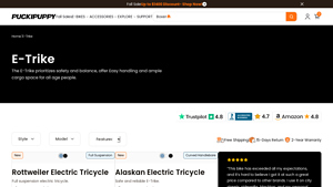 PUCKIPUPPY - Rottweiler Electric Tricycle