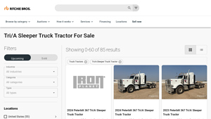 Tri/A Sleeper Truck Tractors - Peterbilt, Kenworth, Mack, Renault, Freightliner