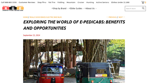 Really Good Bikes - Electric Pedicabs