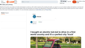 Reddit - Electric Tuk-Tuk
