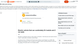 Electric Vehicle - Family-Friendly Option