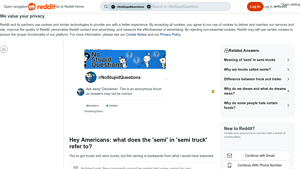 Reddit - Semi Truck Explained