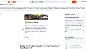 Ford - EV Pickup