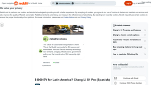 Chang Li - S1 Pro Electric Vehicle