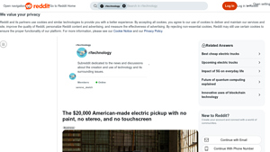 Reddit - $20,000 Electric Pickup