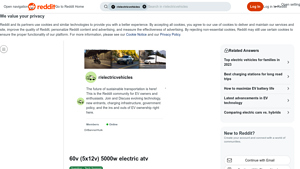 Reddit - Cost-Effective Gel Batteries for 5000W Electric ATV