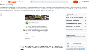 Ford - Midsized Electric Pickup Truck