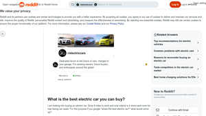 Electric Cars - Top Picks Under $40K