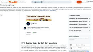 Suzhou Eagle - 2018 EV Golf Cart