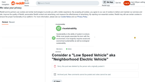 Reddit - Low Speed Vehicles (LSVs)