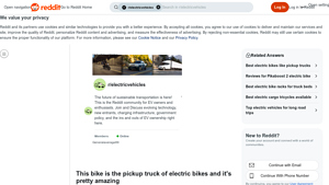 Reddit - Electric Tricycle
