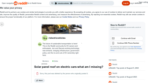 Reddit - Solar Technology Insights