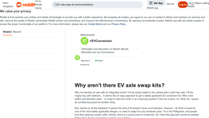 Reddit - EV Axle Swap Kits Discussion