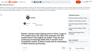 Reddit - Electric Vehicles in China