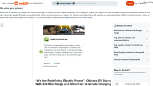 Chinese EV - 830-Mile Range & Ultra-Fast Charging