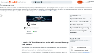 Reddit - 20 Foldable Carbon E-Bike